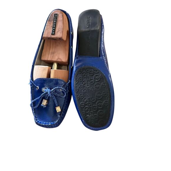 MICHAEL Michael Kors Women's Blue Leather Loafer Flats Size 8.5 - Picture 2 of 7